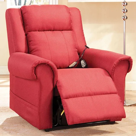 Burgundy Electric Lift Recliner